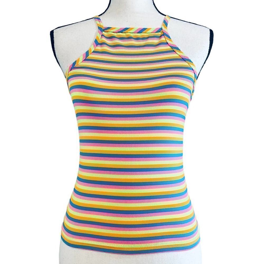 American Dream Striped Tank Top Medium